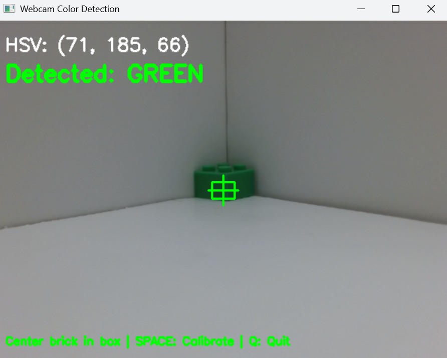 LEGO Brick Sorter experimental set-up